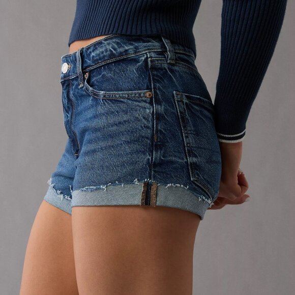 AE Stretch Denim Perfect Shortie - American Eagle - Picture 1 of 7